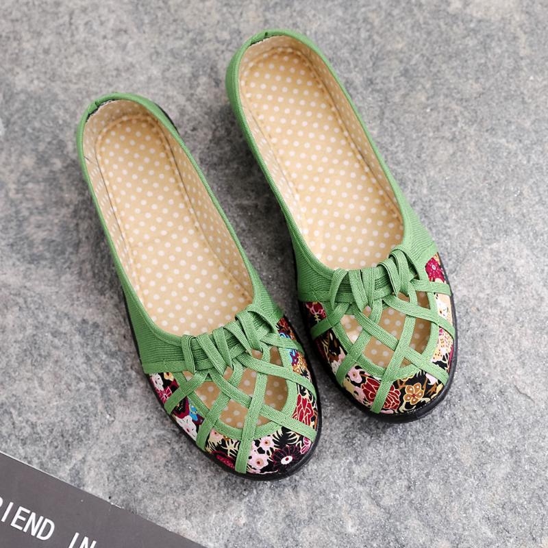 

Women's Shoes Cloth Shoes Female Tennis Single Hollow Non-Slip Soft Bottom Middle-aged Mom Ankle Sandals, Pink