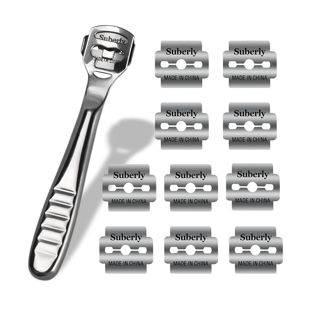 

Hand Foot File Care Corn Cuticle Remover Shaver Blade Smooth Feet Pedicure Callus Skin Remover Care Tool 10Pcs Shaving Blades