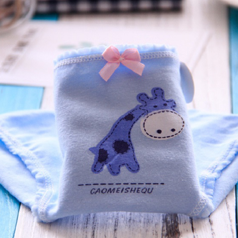 

Women Giraffe Print Panties Cute Cotton Girls Briefs Female Bow Panty Cartoon Animal Underwear Mid-rise Fashion Calcinha C0098, Random