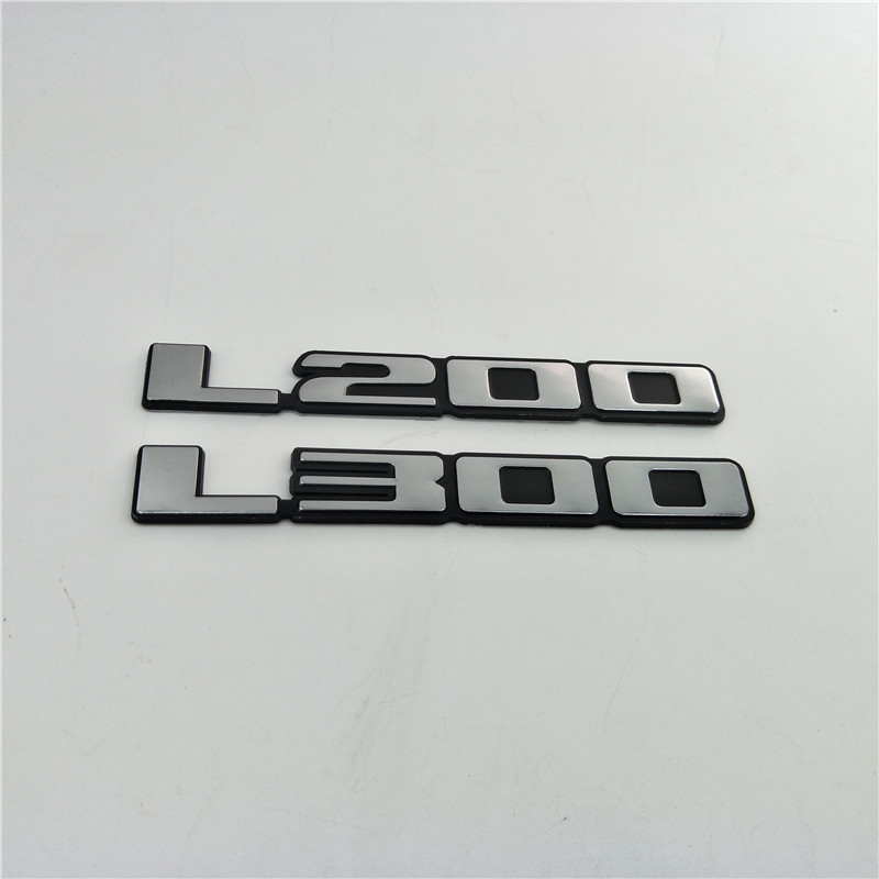 

For Mitsubishi Triton L200 L300 Rear Tailgate Logo Emblem Side Fender Sticker Decal Badge Nameplate, Abs