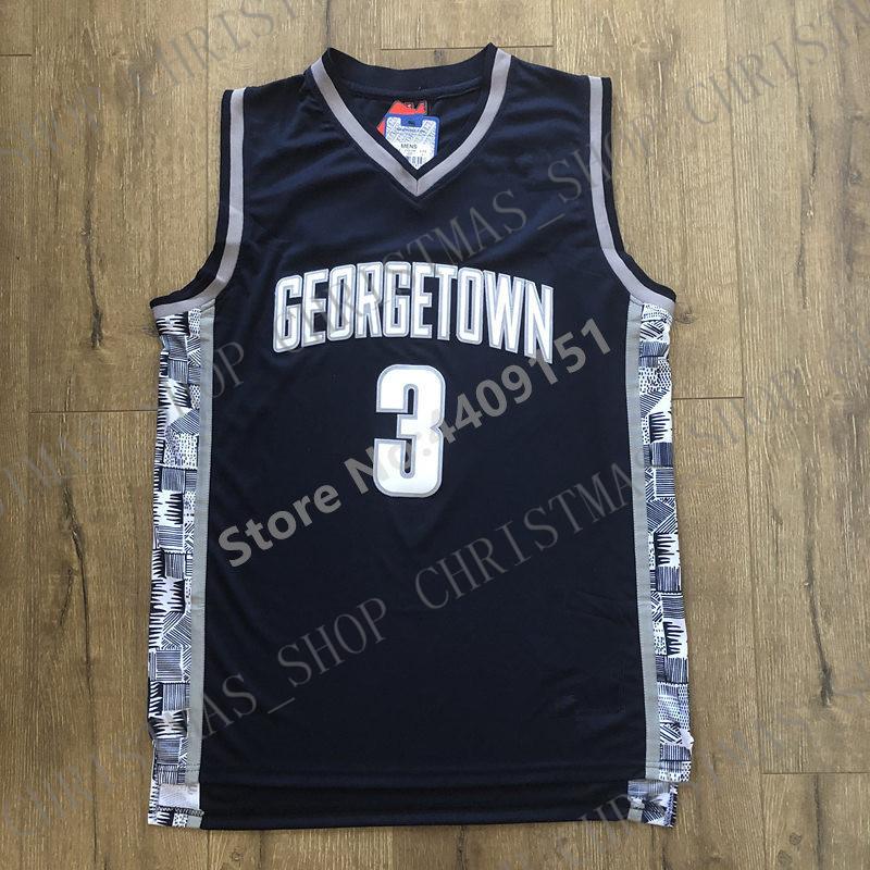 

Mens #3 Allen Iverson Georgetown Hoyas College Stitched Basketball Jersey Stitched Personalized custom any name number XS-5XL, As pic