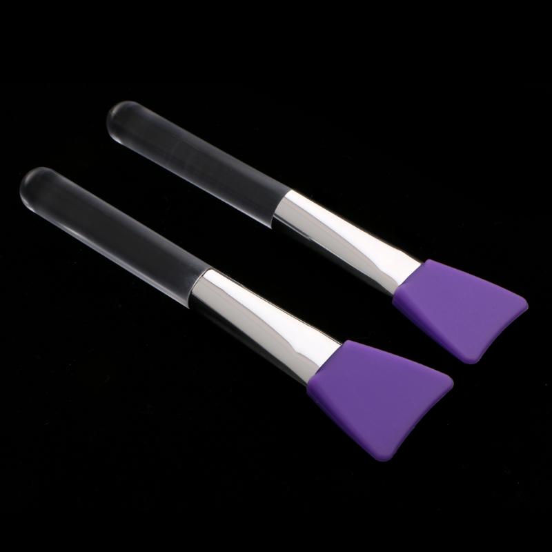 

2 Pcs Facial Tools Pro Beauty Makeup Blender Foundation Soft Silicone Brush