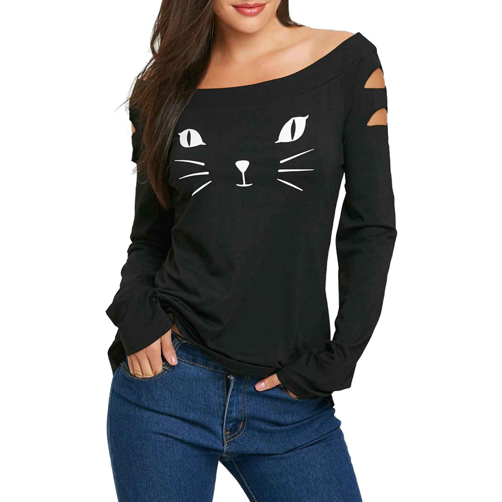 blusas de gatos