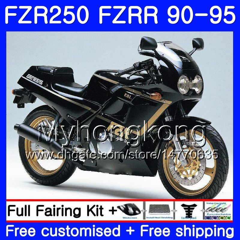 

FZRR black hot full For YAMAHA FZR-250 FZR 250R FZR250 90 91 92 93 94 95 250HM.20 FZR 250 FZR250R 1990 1991 1992 1993 1994 1995 Fairing kit, No. 17
