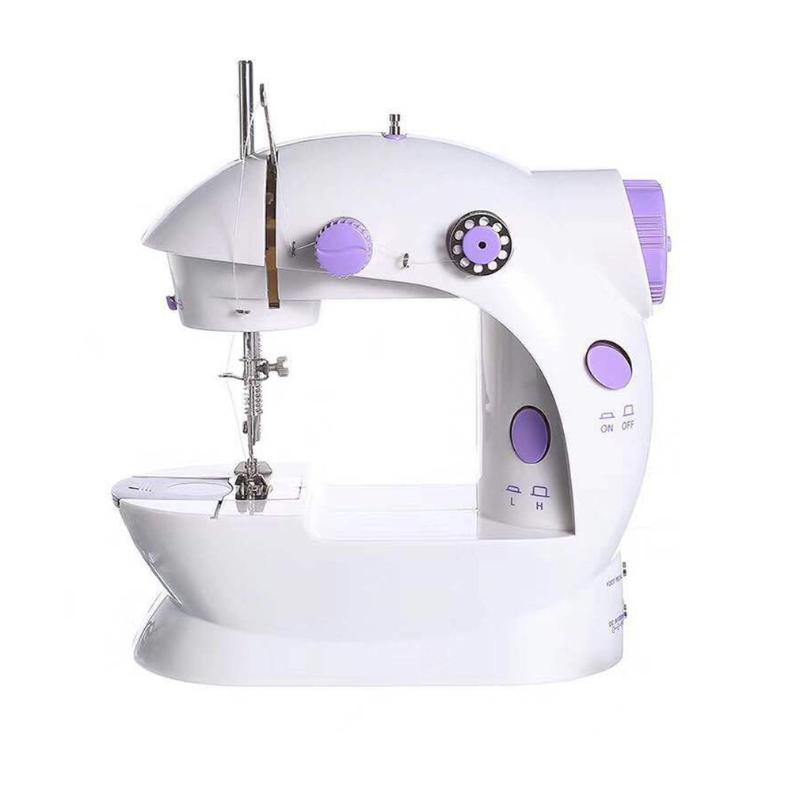 

202 Portable Household Electric Mini Sewing Machine Speed Adjustment With Light Handheld Sewing Machine EU/US Plug