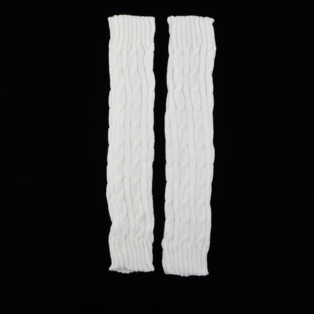 

1pair multi color women over knee socks dance gym sport long socks girl gift, Black;white
