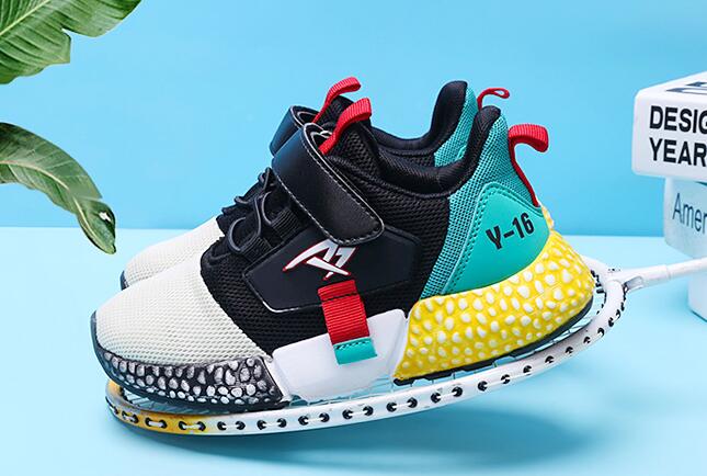 

Casual Shoes Baby Girls Sport Sneakers Children Mesh Shoes Boys Black Chunky Sneakers Brand Trainer, Black;red