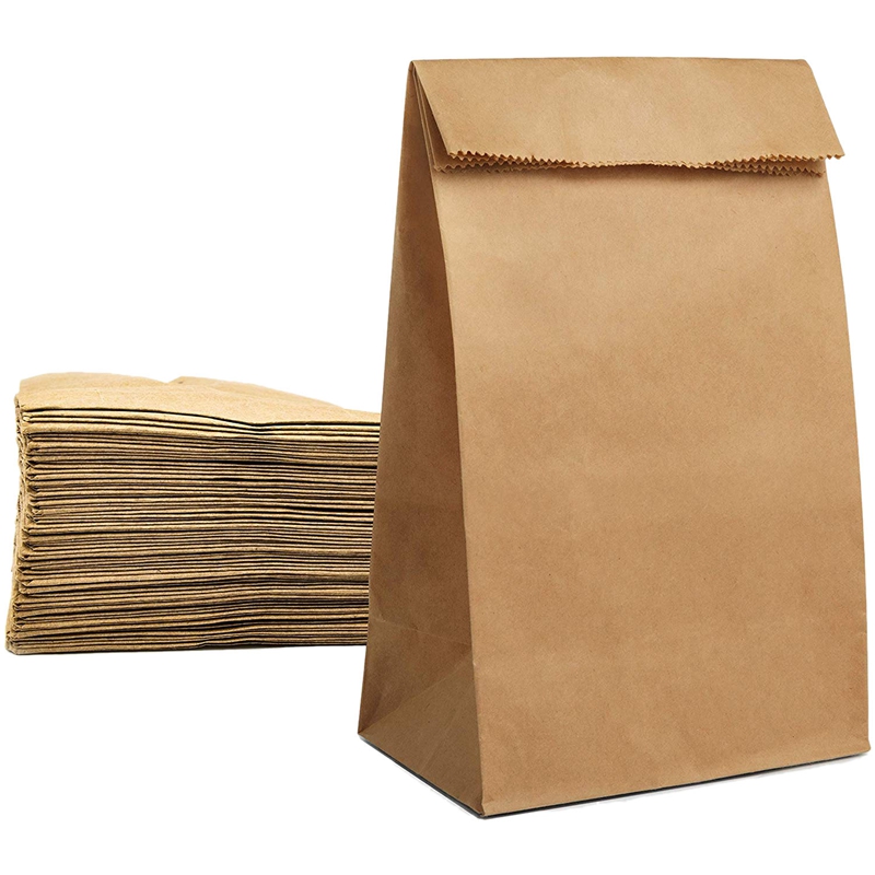 

100Pcs Kraft Paper Bags Small Gift Bag Sandwich Bread Bags Party Wedding Supplies Wrapping Gift Takeout Eco-Friendly Ba