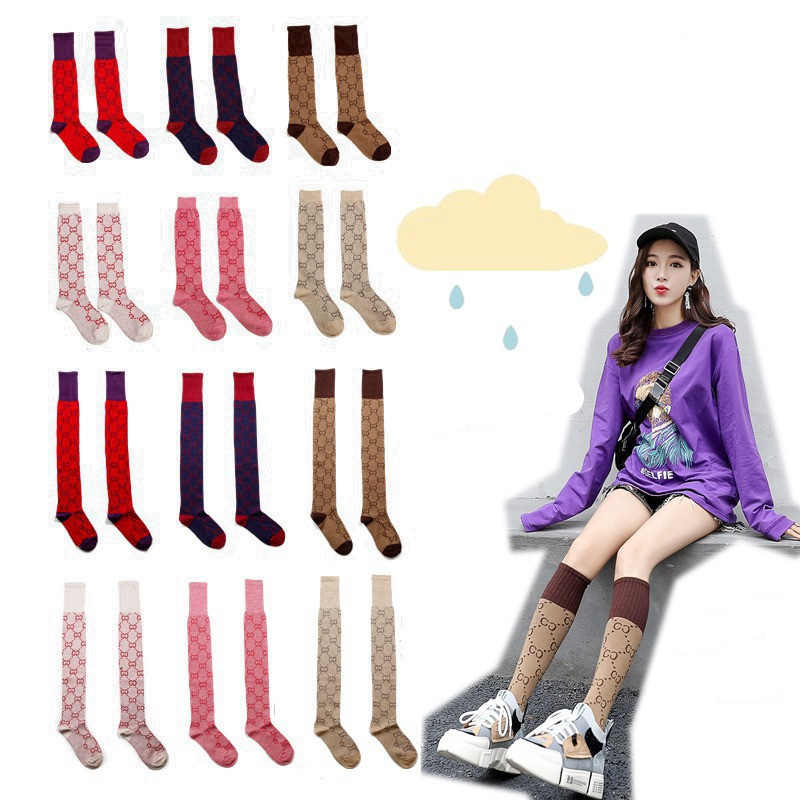 Giapponese Blue /& White Stripes KAWAII Ginocchio Calze Mid Calzini Calze Ragazza cartoni animati