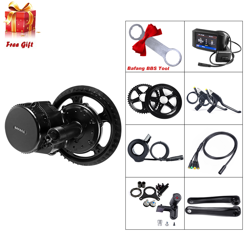 

BAFANG 8FUN 48V 500W BBS02 BBS02B Mid Drive Electric Bike Conversion Kit DPC18 850C P850C 500C C965 C961 SW102 Display E Bicycle 8fun