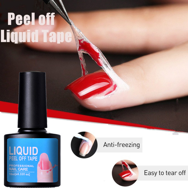 

Nail Care Polish Peel Off Liquid Nail Art Tape Latex Finger Skin Protected Clean Base Coat Beauty Tools UV Gel Makeup Tool