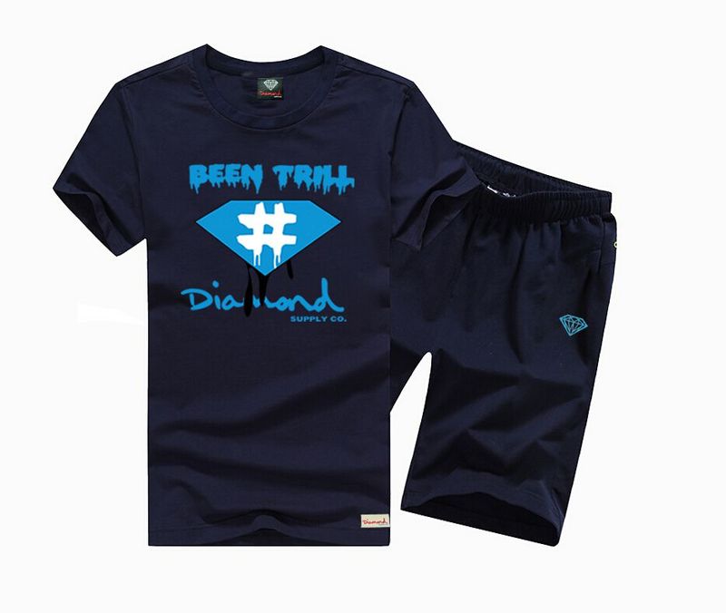 Costume de hip-hop hommes d'été Top Tees Glowing ensemble T-shirt en coton à manches courtes O-cou Casual Print s-5xl
