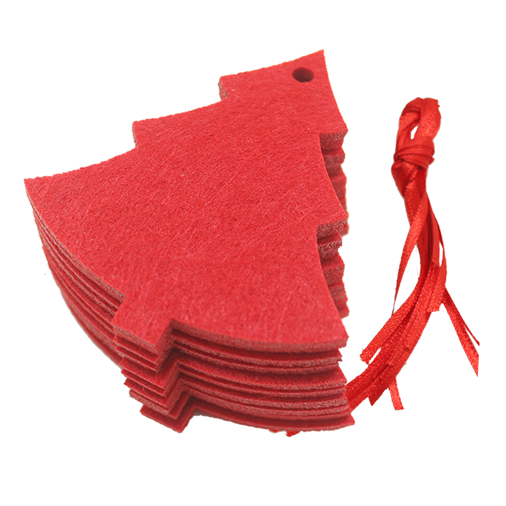 

10pcs Creative Felt Christmas Pendants Tree Ornaments Window Home Decoration
