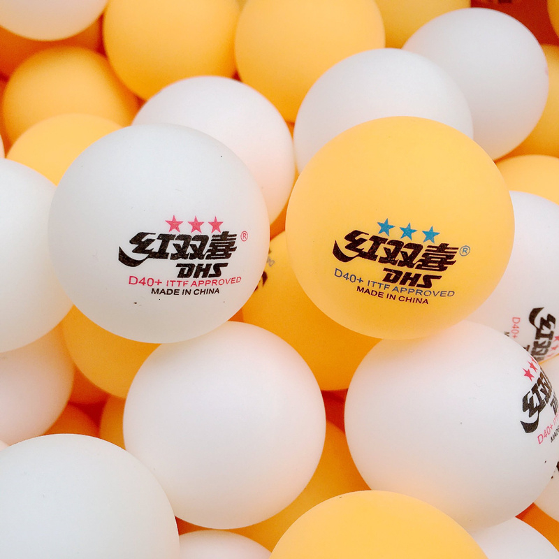 10Pcs / Pack 40 + 2.8g Balles de tennis de table 3 étoiles en plastique ABS Nouveau matériau Balles de ping-pong Balle d'entraînement de tennis d