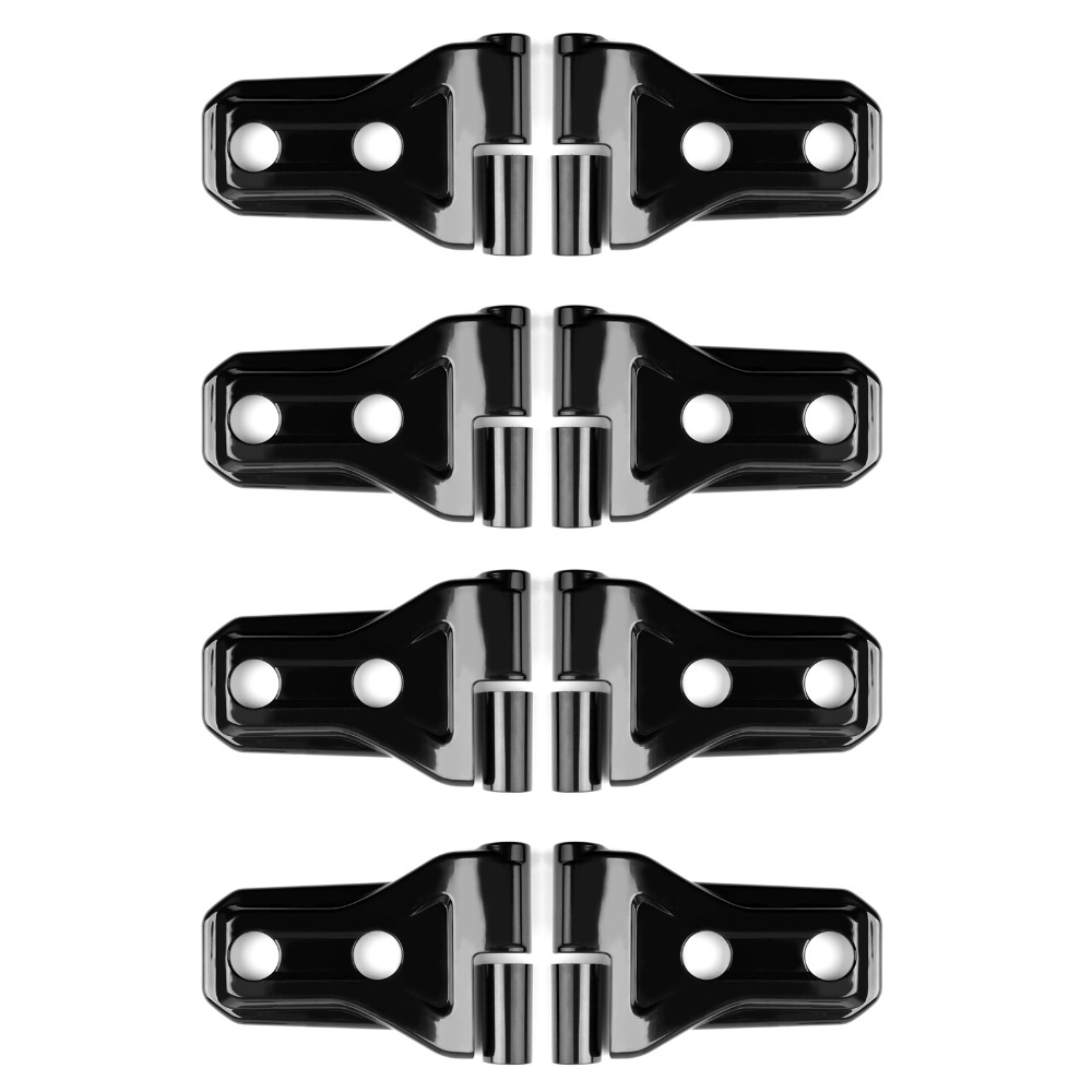 8pcs Black Door Hinge Covers Trim For 2018 Jeep Wrangler JL 4-Door Accessories