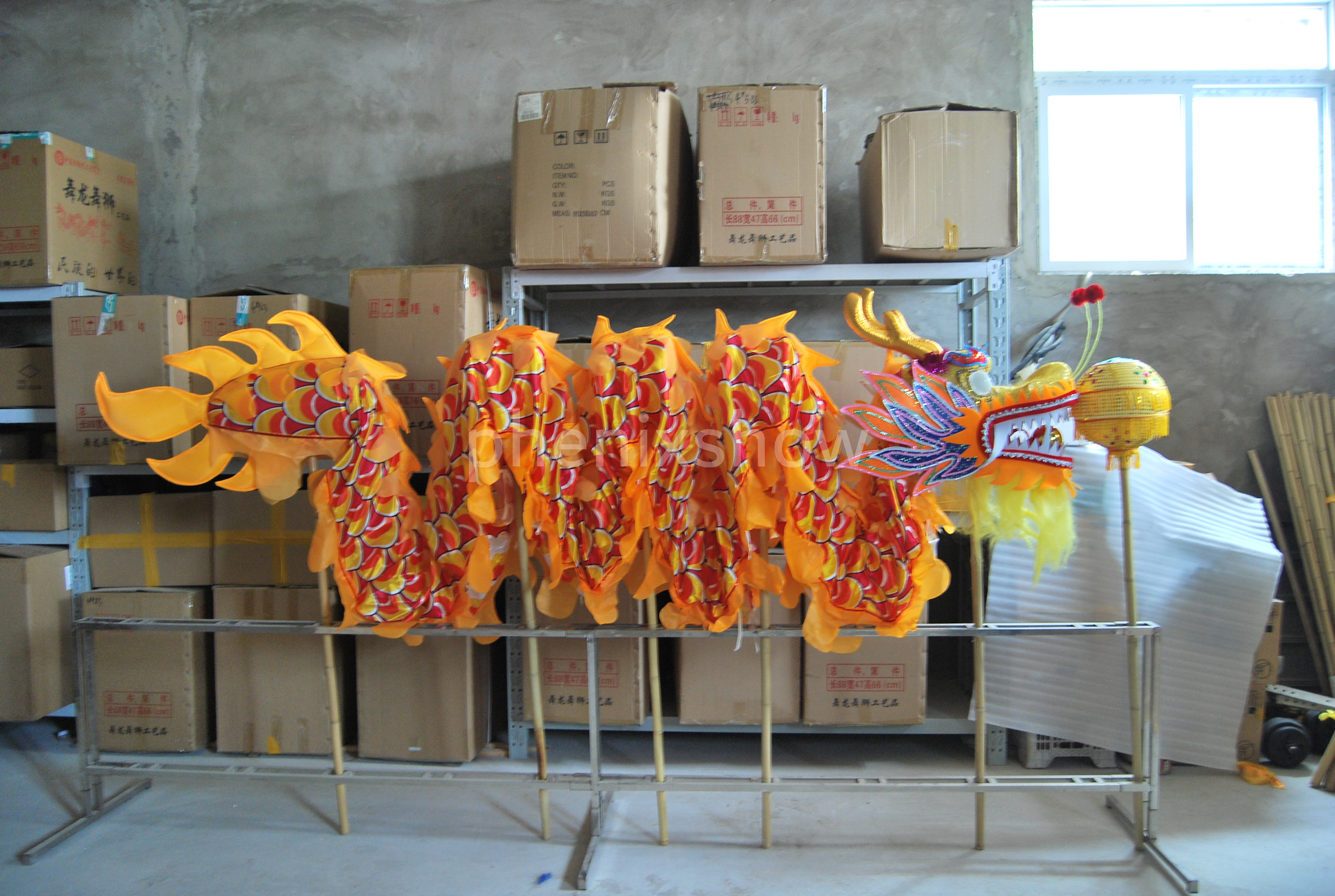 

10m 6 adults silk fabric Chinese Spring Day Stage Wear DRAGON DANCE ORIGINAL Traditional culture Folk Festival Celebration Costume, Colors