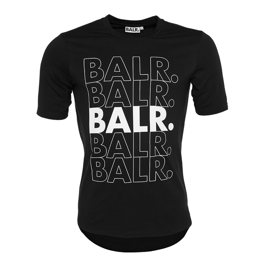 

ZSMEYE 2018 summer BALRED high quality Shirt 100% cotton T-shirt Luxury Round Bottom Long Back Short sleeves European Size s-xl, White;black