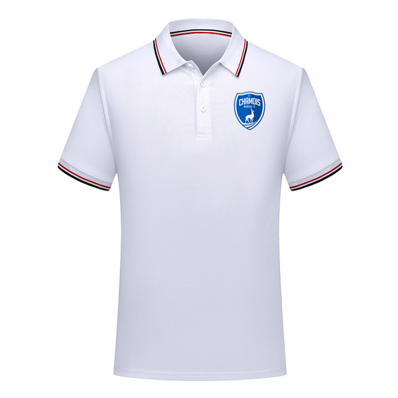 

men niort Soccer Polo Shirt Football Short Sleeve polo shirt summer Fashion shirt training Polo Shirts Sports soccer jersey Men's Polos, White;black