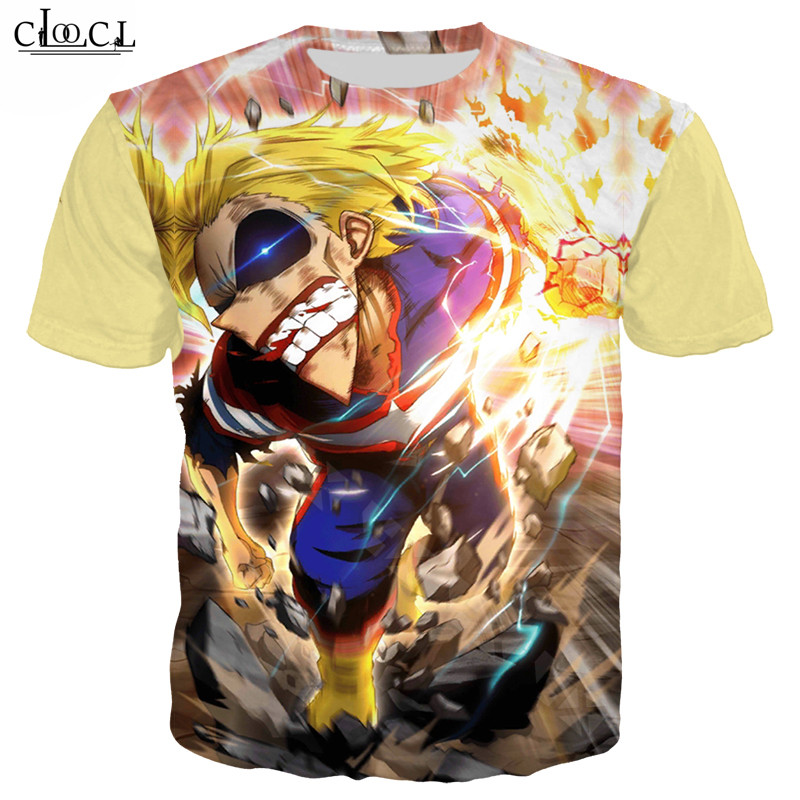 

2020 New Style Anime My Hero Academia T Shirt Women Men 3D Print All Might Short Sleeve Casual Couples Plus Size Tops, T shirt 1