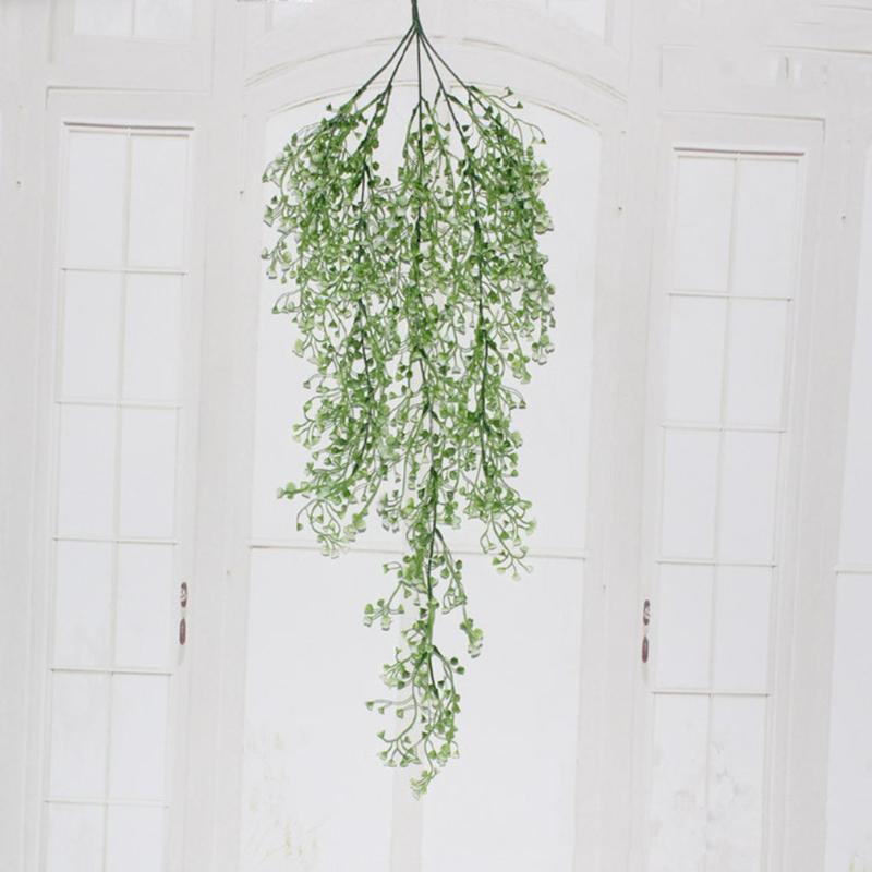 

85CM Artificial Orchid Rattan Simulation Plants Wall Decoration Plastic Fake Flower Artificial Plant Decorations Dropshipping, White