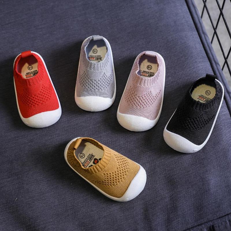 

New Girls Boys Casual Mesh Shoes Spring Summer Infant Non-slip Baby Toddler Bottom First Comfortable Shoes Walkers Soft Sho X0X9