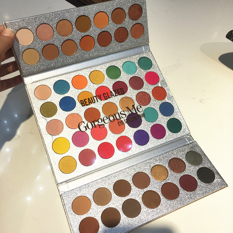 

Beauty Glazed Makeup Gorgeous Me Eyeshadow Palette 63 Color Make up Palette Charming Eyeshadow Pigmented Eye Shadow