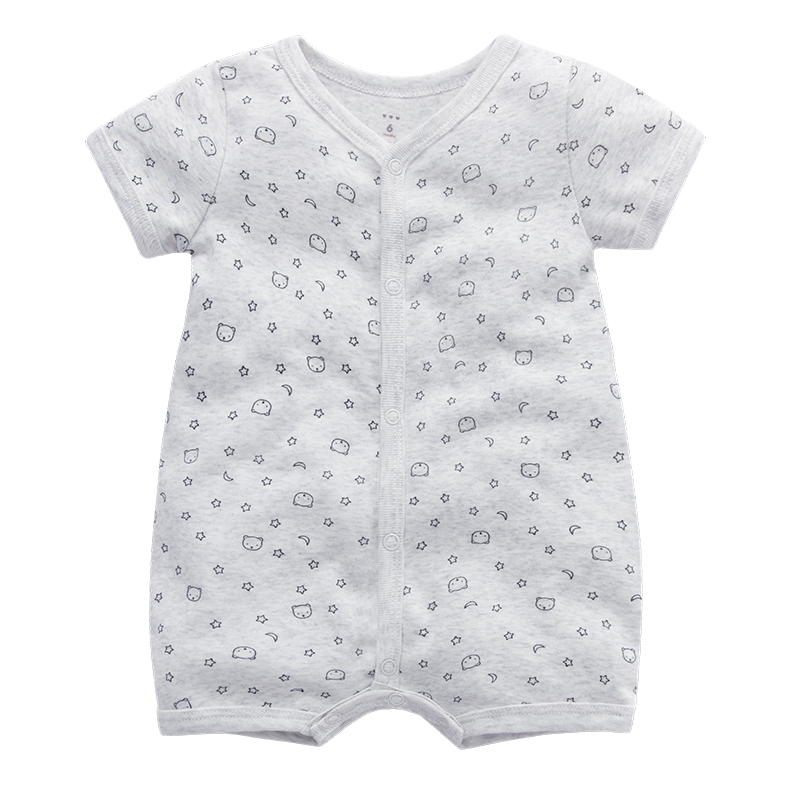 

Newborn Baby Bodysuit Summer Clothes Boys Girls Jumpsuit Letter Short Sleeve Cotton Clothes Infant Outfits 3-6M for Kids Gifts, Dpx001-1