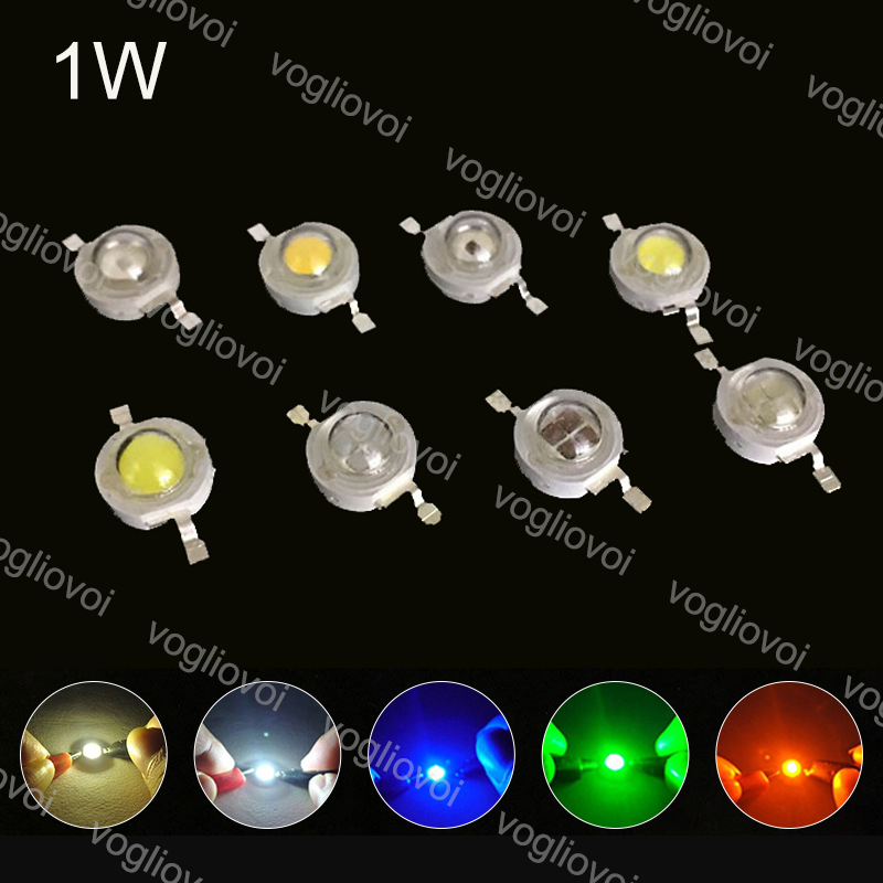 Wholesale 10-1000pcs 1W 3W Chip High Power LED Warm Cool White Beads Lamp Bulb