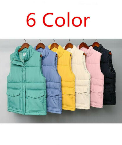 

Autumn Winter Women Slim Down Cotton Warm Coat Jacket Sleeveless Vest Waistcoat, Creamy-white