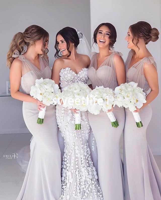 pale lavender bridesmaid dresses
