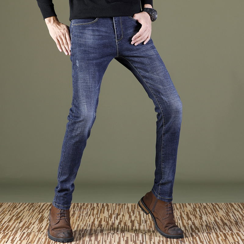 

Nice Arrival Denim Long Pants Men Jean Spring Autumn Winter Style Jeans Fashion Casual Cotton Jeans Men Pantalon Homme, D605