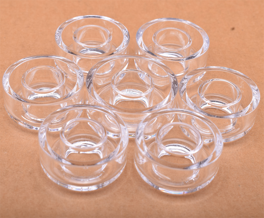 

OD 22mm 25mm quartz Dish 100% Real Quartz Replacement Quartz Dish Bowl for Domeless Titanium nail Oil Rig bongs