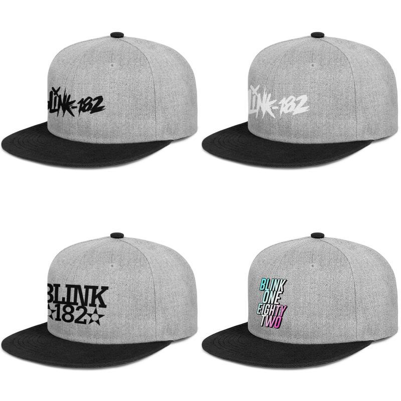 

Blink 182 punk rock pop musical ensemble black mens and women snap back,flat brimcap baseball styles custom design your own vintage hats, Colorname1