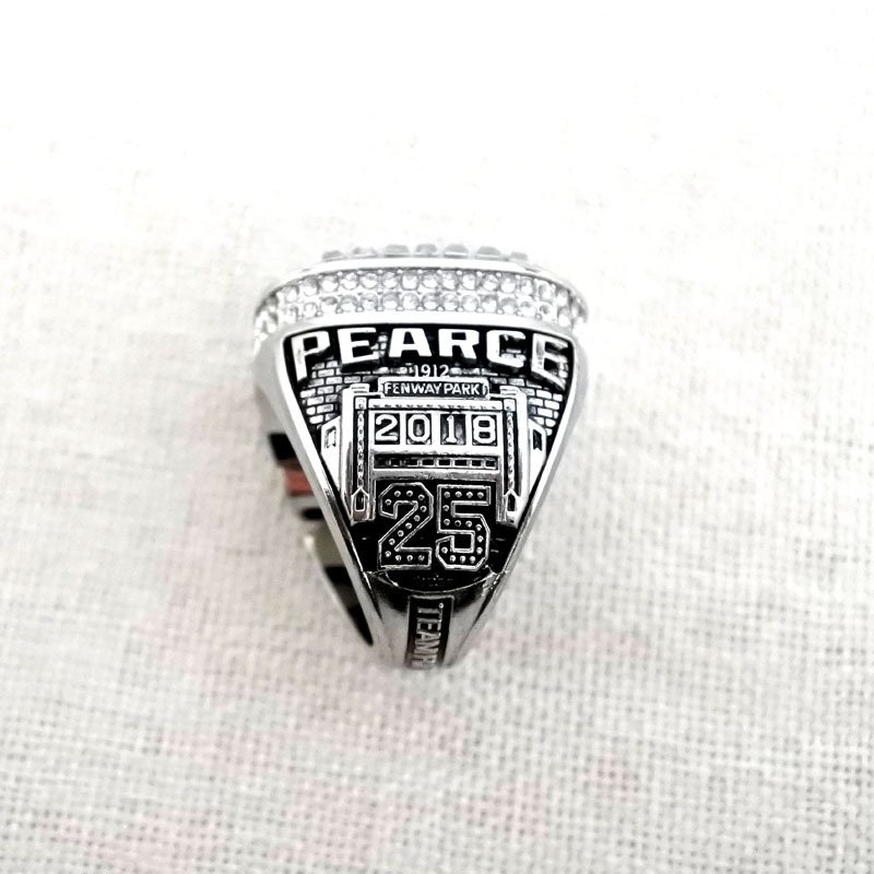

Personal collection 2018 R Sox Baseball Nation Championship Ring with Collector's Display Case, Silver