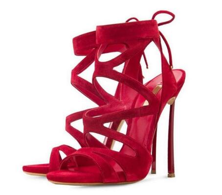 sandali eleganti rossi