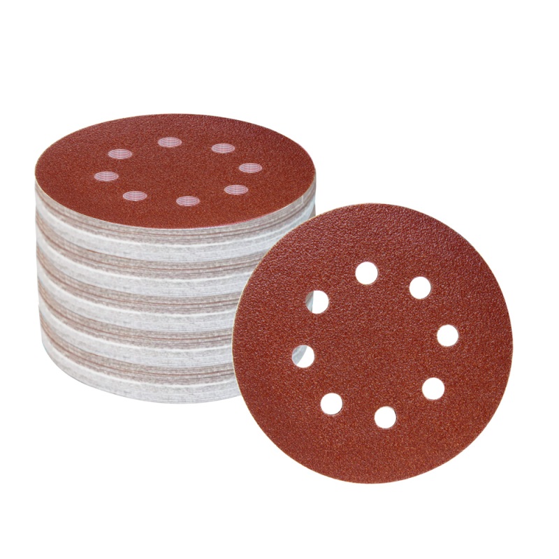 

100pcs 125mm 8 Holes Polishing Sandpaper Abrasive Sanding Paper Disc Hook & Loop Grit 60-1500 for Woodworking