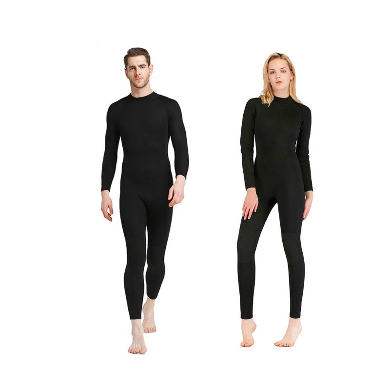 

Sbart 1.5mm Full Black Wet suits for Man Woman Nylon Neoprene One piece Sunscreen Durable Thermal Dive Suit Swimming Surfing, Women
