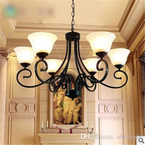 

LRE033 American Country LED Pendant Light Home Decorative Glass Chandelier Light Art and Creative Design Lightings