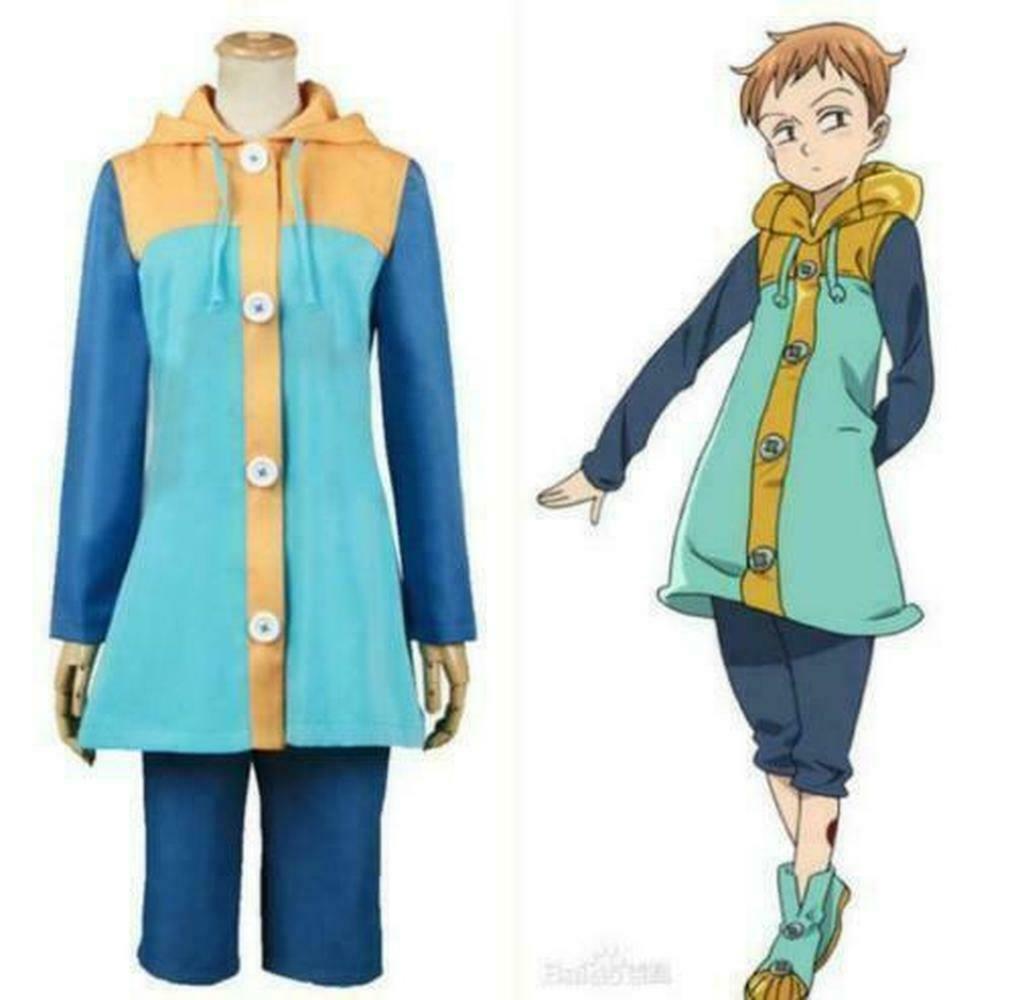

King Cosplay Costume The Seven Deadly Sins Harlequin Cosplay Costume Set Custom!