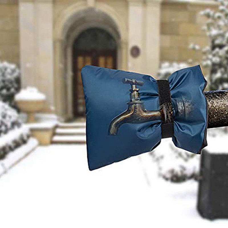 

2PCS Faucet Covers For Winter Waterproof Faucet Socks Freeze Protection Reusable Outdoor Garden Warm Cover, Blue