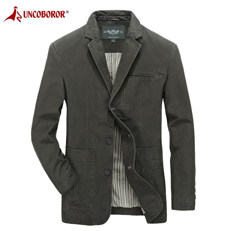 Men's Blazer Casual Jacket Spring Autumn Cotton Luxury Slim Fit Suit Coat Outwear Army Bomber Jackets Men Plus Size 5XL
