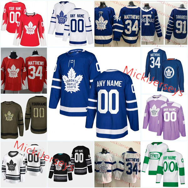

Custom Toronto Maple Leafs Wendel Clark Jersey Morgan Rielly Frederik Gauthier Kasperi Kapanen Doug Gilmour Tim Horton Mats Sundin Jersey, Green salute to service