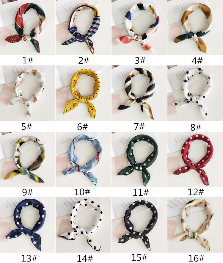 

Office Lady Neck Scarf New Fashion Spring and Summer Quality Multifunctional Kerchief 40 Designs Wraps