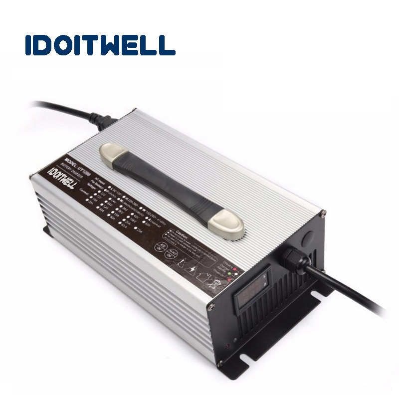 

Customized 1200W series 12V 50A 24V 30A 36V 20A 48V 20A 60V 15A 72V 12A battery charger for Lead acid Lithium or LifePO4 battery