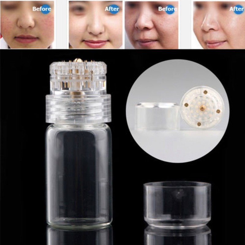 

Hydra 20 Micro Needle Titanium Tips Bottle Derma Stamp Needles Skin Care Anti Aging Serum Injection Reusable