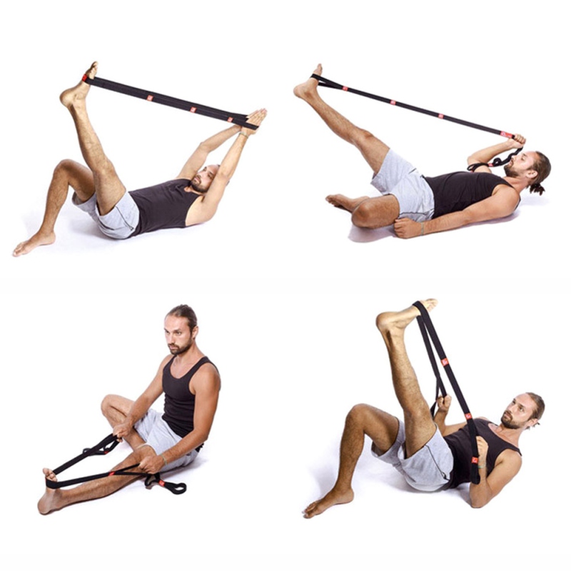 

Women Yoga Stretch Strap Yoga Pull Strap Belt Portable Adult Latin Dance Belt Fitness Exercise Gym Rope Exercise Resistance Band, Red