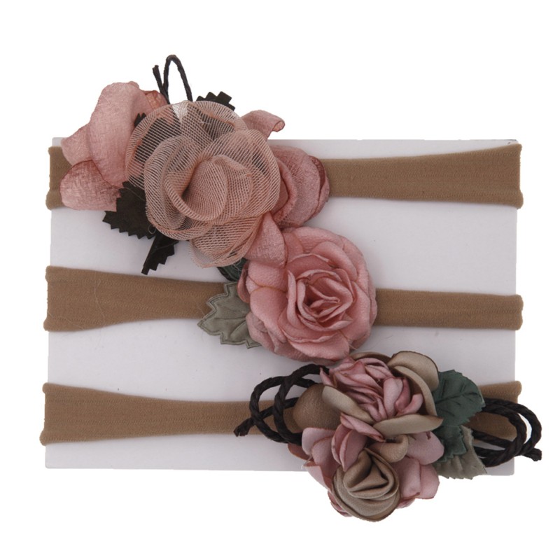 

Cute 3Pcs Infant Baby Girls Kids Toddler Newborn Flower Design Hairband Headwear Hair Accessories 0-4Y Lovely Newborn baby Gifts, Black