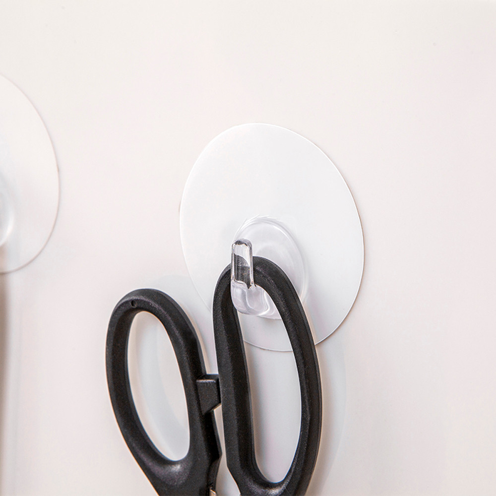 

Strong Paste Waterproof Transparent Bathroom Wall Suction Sucker Hook Kitchen Bedroom Essential Convenient Small Sundries Hook