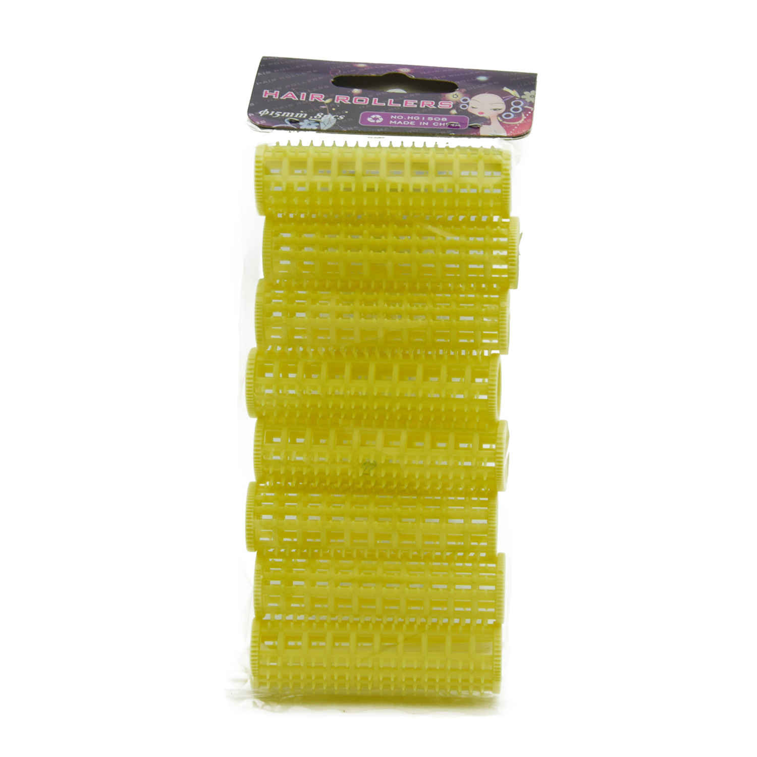 15mm Plastic Tooth Hair Roller With Fixed Pins Teeth Bars For Air