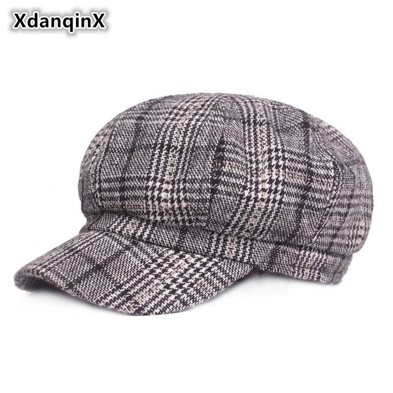 Autumn Spring Summer Womens Hat Retro Fashion Newsboy Caps Elegant Literary Young Female Hats Lady Cap